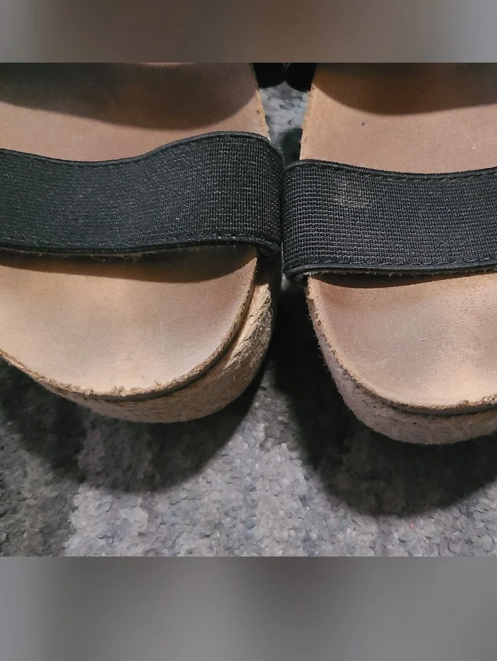 Aloha Island Espadrille Platform Sandals sz 9
